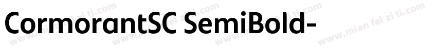 CormorantSC SemiBold字体转换